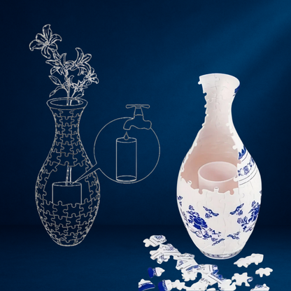 3D Puzzle Vazo - Gökyüzü