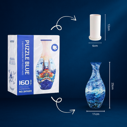 3D Puzzle Vazo - Gökyüzü